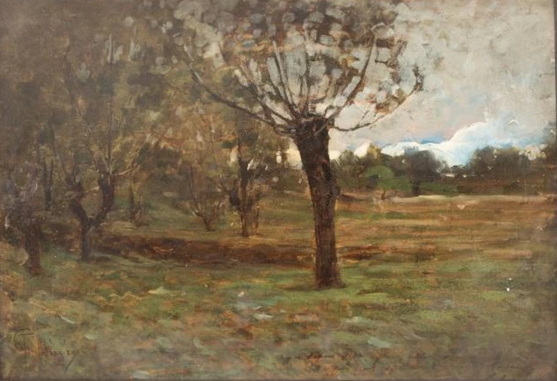 Paesaggio con gelsi